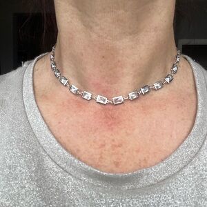 Sterling silver choker.